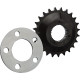 Kit de piñón desplazado — cadena 530, 24 dientes, 5.1 mm (0.200"), negro