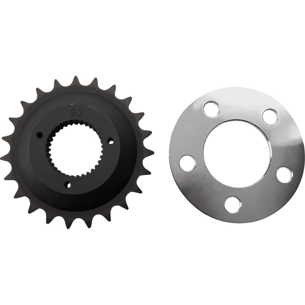 Offset Sprocket Kit — 530 chain, 23-tooth, 5.1 mm (0.200"), Black