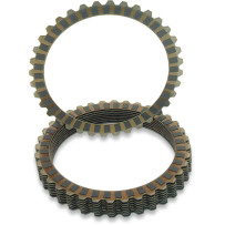 Clutch Friction Plate Set — Carbon fiber, set of 8