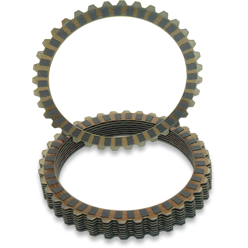 Clutch Friction Plate Set — Carbon fiber, set of 8
