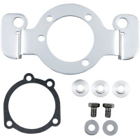 Air Cleaner Support Bracket Kit — Chrome, Gray