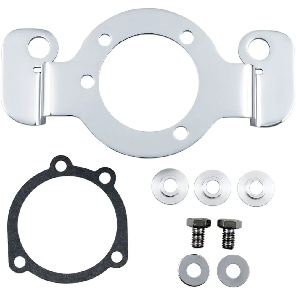 Air Cleaner Support Bracket Kit — Chrome, Gray