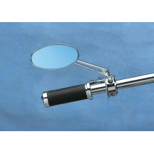 Stealth II Mirror — 5/16"-18 thread, 6" (15 cm) stem, Chrome/Silver