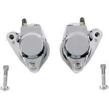 Front and Rear Brake Caliper Kits — 292 mm rotor, Chrome finish, Dual disc