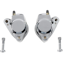 Front and Rear Brake Caliper Kits — 292 mm rotor, Chrome finish, Dual disc