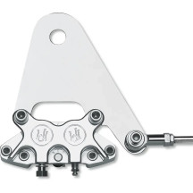 Caliper Kit — 292 mm (11-1/2") rotor, rear, Polished