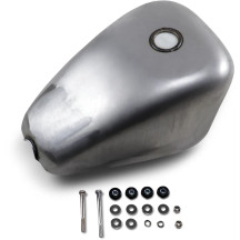 Gas Tank — 22 mm outlet, raw finish, bolt-on