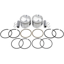 High-Performance Piston Kit — Bore 3.447", Compression Ratio 9.0:1, 1213 cc