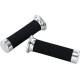 Agarres Cruiser 860 — 22 mm (7/8"), Negro, Cromado