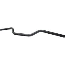 Trackbar Handlebar — 10 cm rise, 10 cm pullback, 25.4 mm clamp, 80 cm width, Black