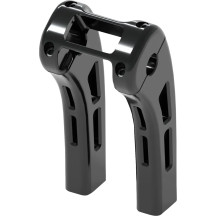 Ghost Risers — 1-1/2" pullback, 8" rise, 1" clamp, fits 3-1/2" fork center-to-center
