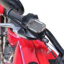 Master Cylinder Cover — Black, Silver