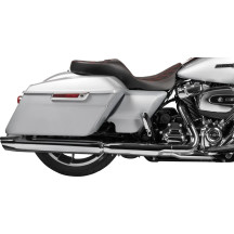 Extended Reach Freedom Touring Seats — 30-1/2" L, 15" driver width, 13" rear width, Black/Red