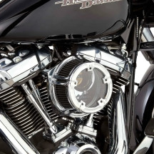 Method™ Clear Series filtro de aire — cromado, aluminio mecanizado anodizado, cubierta de policarbonato transparente