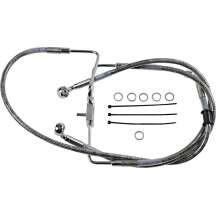 Línea de freno de acero inoxidable de longitud extendida — 99 cm (39"), sin ABS