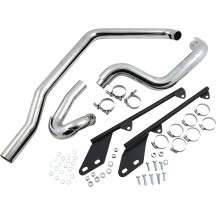 Power Curve True-Dual Crossover Header Pipes — Chrome, 2-into-2 system