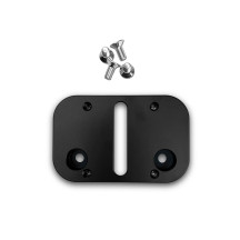 License Plate Adapter — CNC billet aluminum, rear mount, black