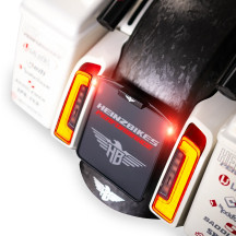 License Plate Adapter — CNC billet aluminum, rear mount, black