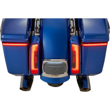 Bag Lights — Harley-Davidson®, Bag Blades®, saddlebag, smoke lens, red LEDs