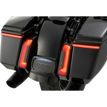 Bag Blades® con Lightstrike® — Harley-Davidson® alforja, rojo