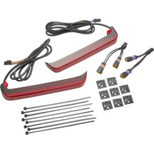 Bag Blades® con Lightstrike® — Harley-Davidson® alforja, rojo