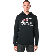 Ride 4.0 Pullover Hoodie — M, Black