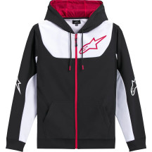 Sessions V3 Zip Hoodie — L, Black/Red/White