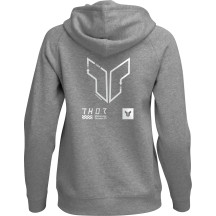 Women's Trax Pullover Hoodie — L, Heather Gray