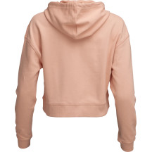 Women's Iconic Pullover Crop Hoodie — L, Pink