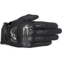 SMX-2 Air Carbon V2 Leather Gloves — Size M, Black, Short cuff