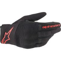 Copper Gloves — M, Men's, Black, Fluorescent Red