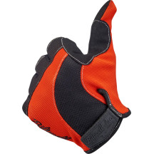 Moto Gloves — Size M, Orange/Black