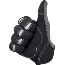 Moto Gloves — S, Gray/Black