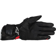 SP-3 Gloves — Size S, Black, White, Bright Red
