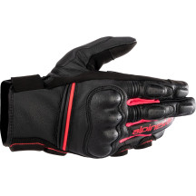 Stella Phenom Leather Air Gloves — Size L, Pink/Black