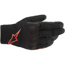 S-MAX Drystar® Gloves — XL, Fluorescent Red, Black