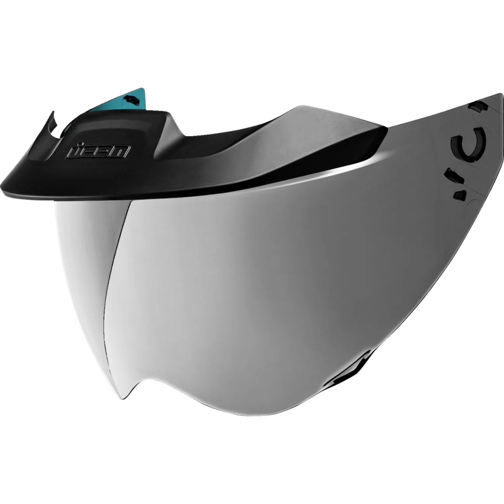 Casco Domain™ MotoShield™ — Talla única, Plateado espejo, Compatible con Domain™