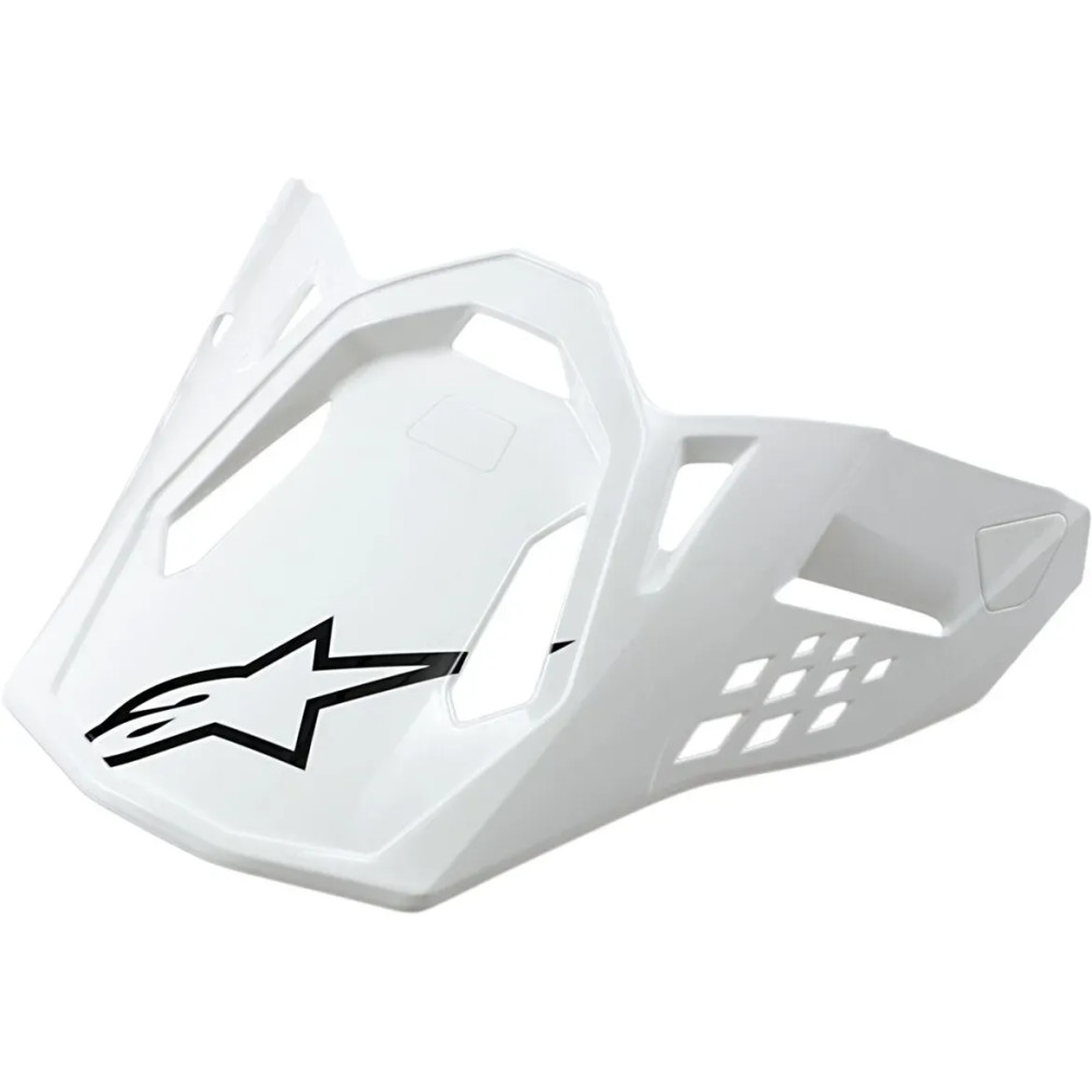 Supertech M10/Supertech M8 Helmet Visor — Fits Supertech M10, Supertech M8, White Gloss