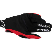 Radar Pro MX Gloves — Size 2XL, Red, Black