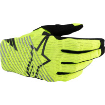 Radar Pro MX Gloves — 2XL, Fluorescent Yellow/Black