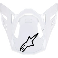 Visera para casco Supertech M10 — Compatible con Supertech M10, Talla única, Blanco brillo