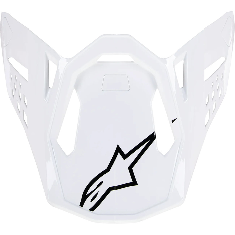 Supertech M10 Helmet Visor — Fits Supertech M10, One Size, White Gloss