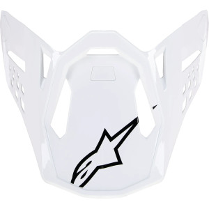 Visera para casco Supertech M10 — Compatible con Supertech M10, Talla única, Blanco brillo