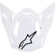 Supertech M10 Helmet Visor — Fits Supertech M10, One Size, White Gloss