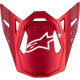 Supertech M10 Helmet Visor — One Size, Red