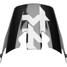 Reflex Sport Helmet Visor — One Size, Black, White, Gloss