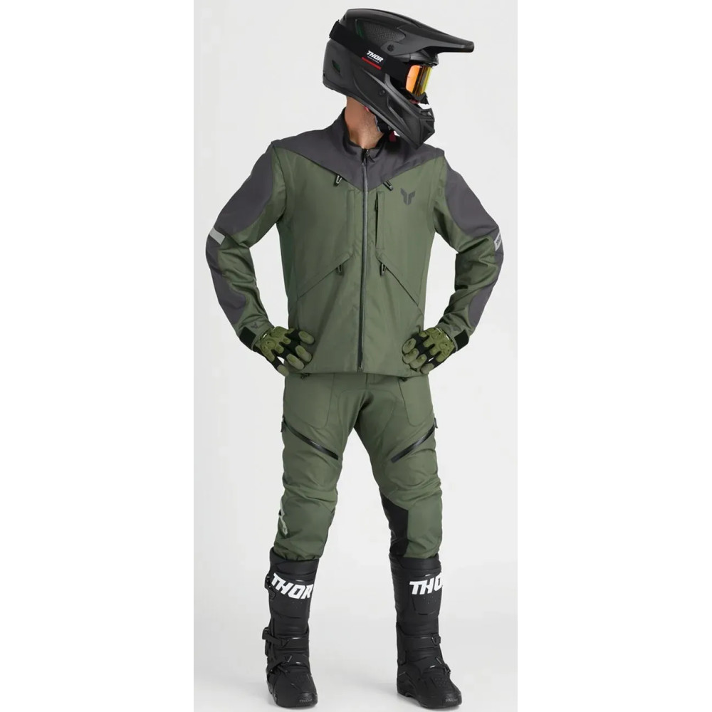 Terrain Gloves — Men's L, Charcoal, Army Green, Black