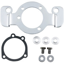 Air Cleaner Support Bracket Kit — Chrome, Gray