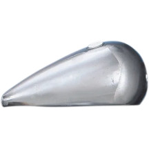 Rubber-Mount Quickbob™ Gas Tank — 13.6 L (3.6 US gal), Fatbob, raw steel
