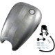 Depósito de gasolina QuickBob™ Rubber-Mount de tapa lisa extendido — 14,8 L, salida 22 mm, sin pintar